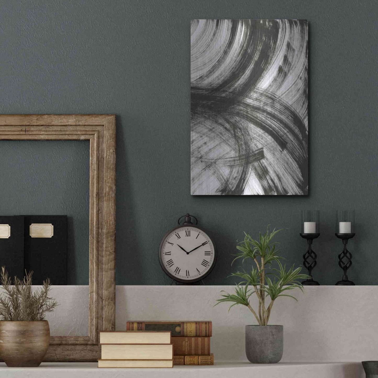 Luxe Metal Art 'Wind' Metal Wall Art,12x16