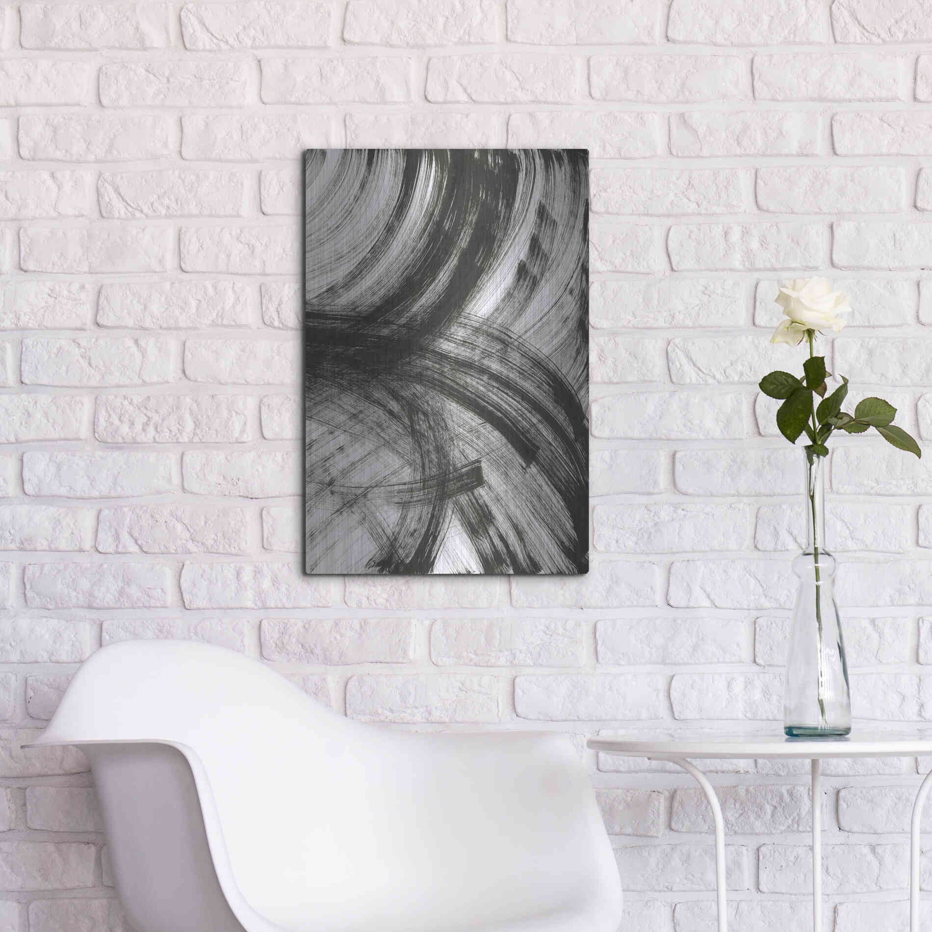 Luxe Metal Art 'Wind' Metal Wall Art,16x24