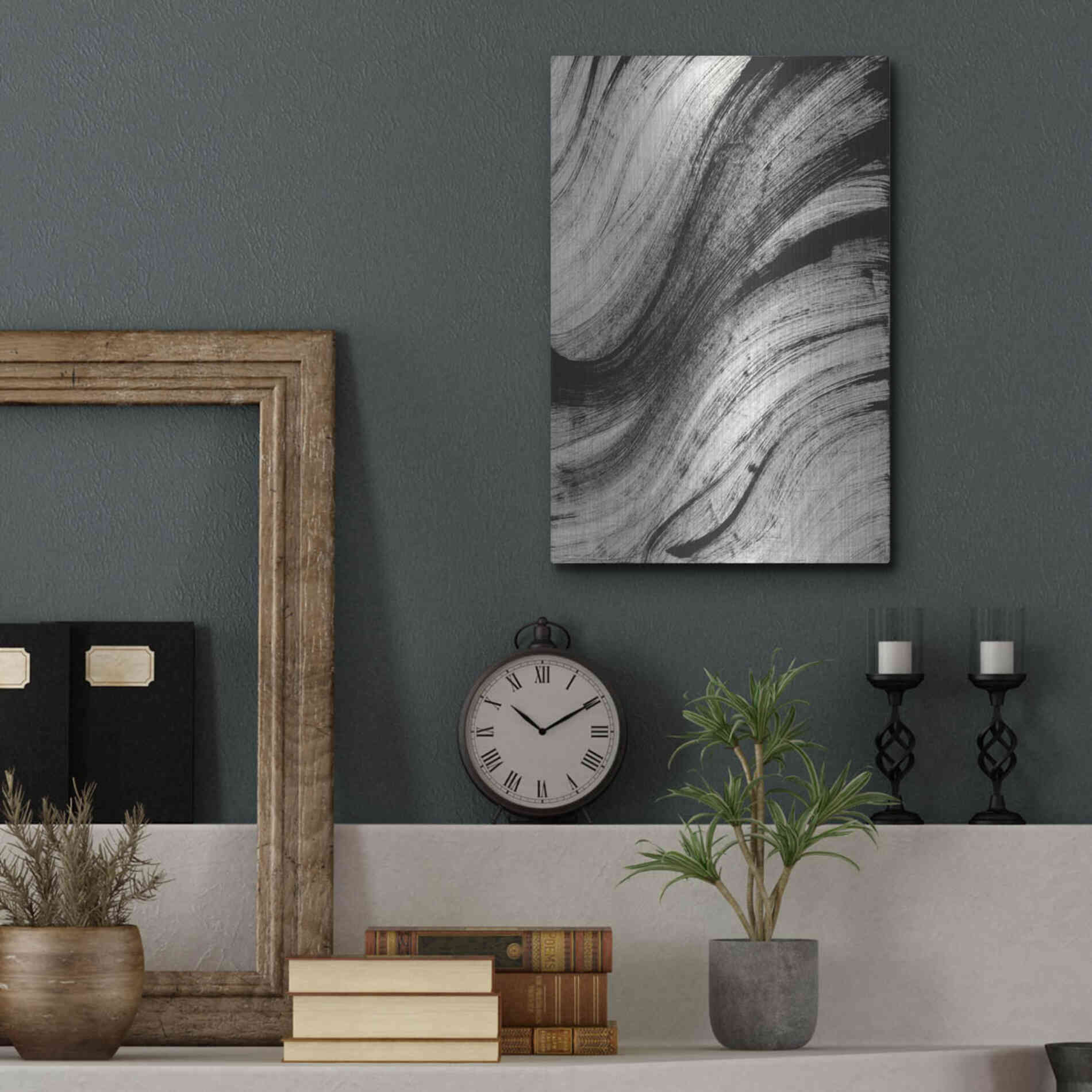 Luxe Metal Art 'Squall' Metal Wall Art,12x16