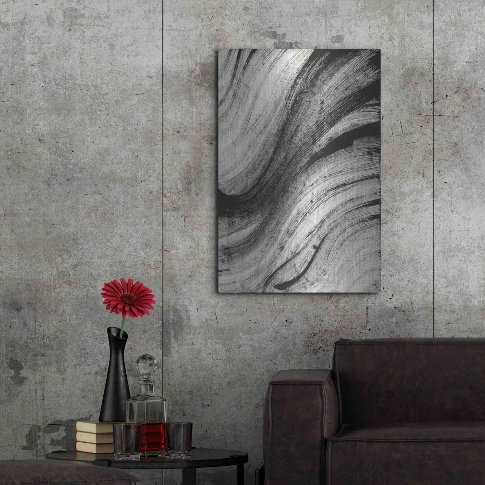 Luxe Metal Art 'Squall' Metal Wall Art,24x36