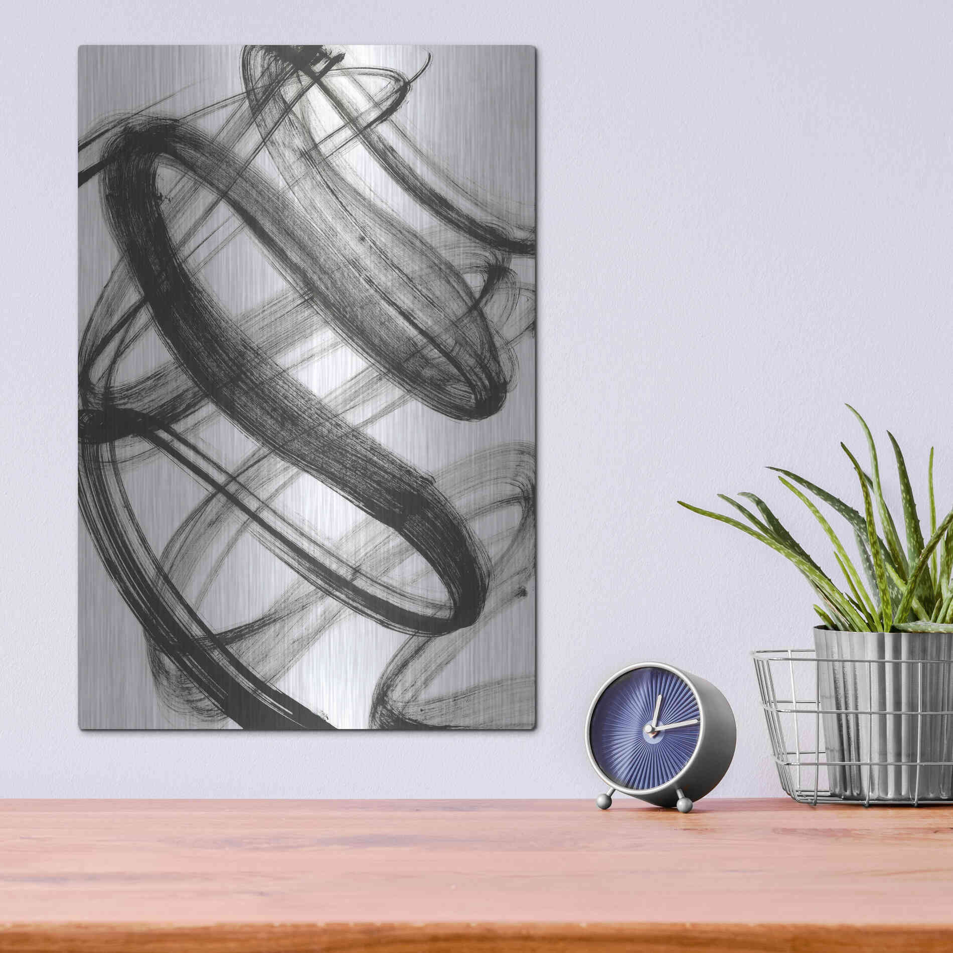 Luxe Metal Art 'Lahar' Metal Wall Art,12x16