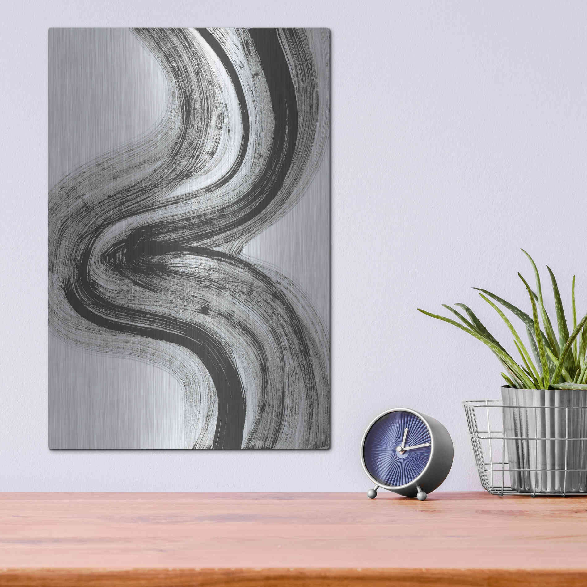 Luxe Metal Art 'Shakane1' Metal Wall Art,12x16
