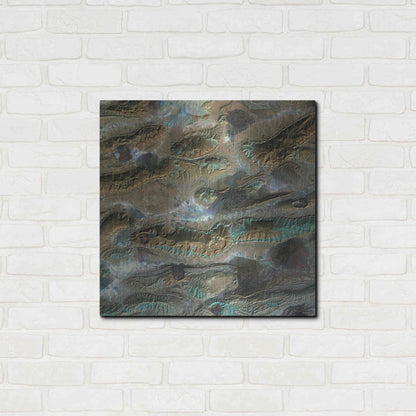 Luxe Metal Art 'Earth As Art: Salt Glaciers' Metal Wall Art,24x24