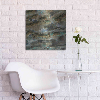 Luxe Metal Art 'Earth As Art: Salt Glaciers' Metal Wall Art,24x24