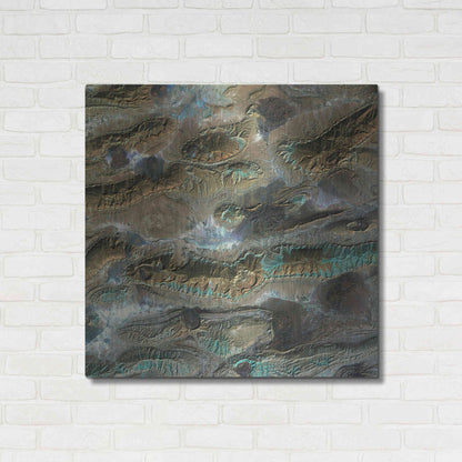 Luxe Metal Art 'Earth As Art: Salt Glaciers' Metal Wall Art,36x36