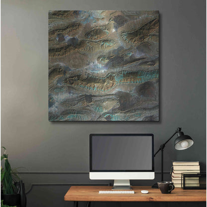Luxe Metal Art 'Earth As Art: Salt Glaciers' Metal Wall Art,36x36