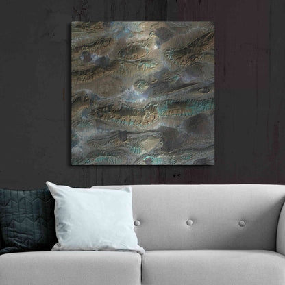 Luxe Metal Art 'Earth As Art: Salt Glaciers' Metal Wall Art,36x36