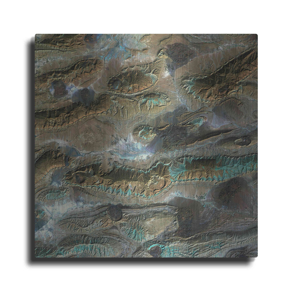 Luxe Metal Art 'Earth As Art: Salt Glaciers' Metal Wall Art