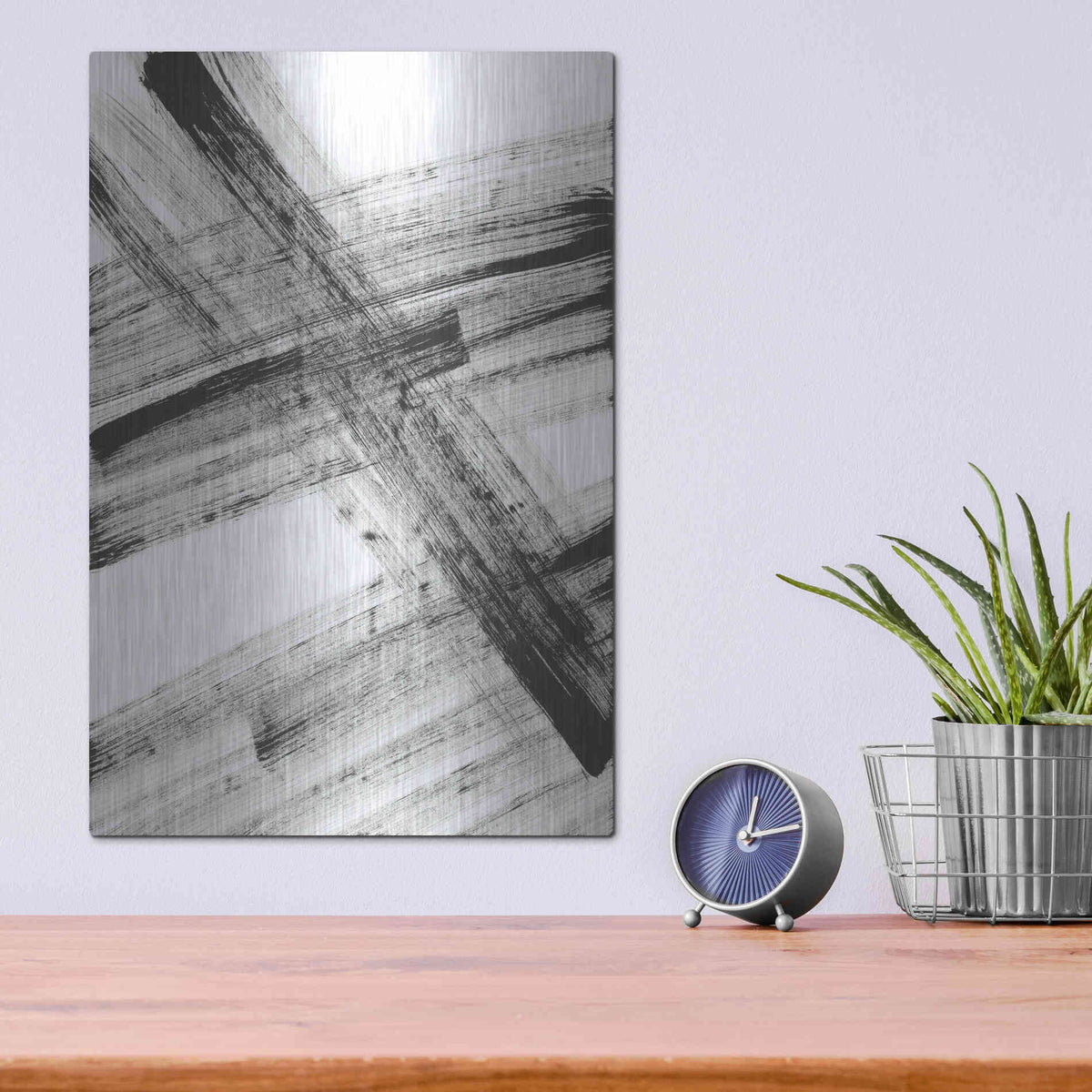 Luxe Metal Art 'Rush Hour' Metal Wall Art,12x16
