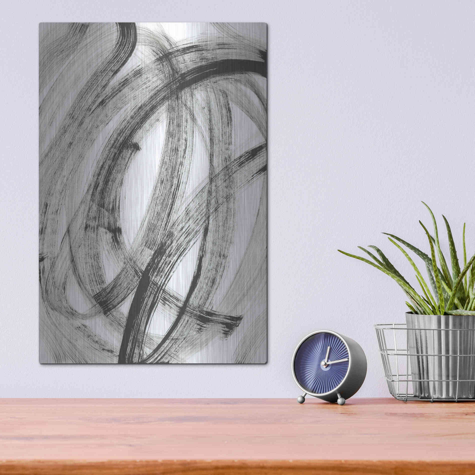 Luxe Metal Art 'Going in Circles' Metal Wall Art,12x16