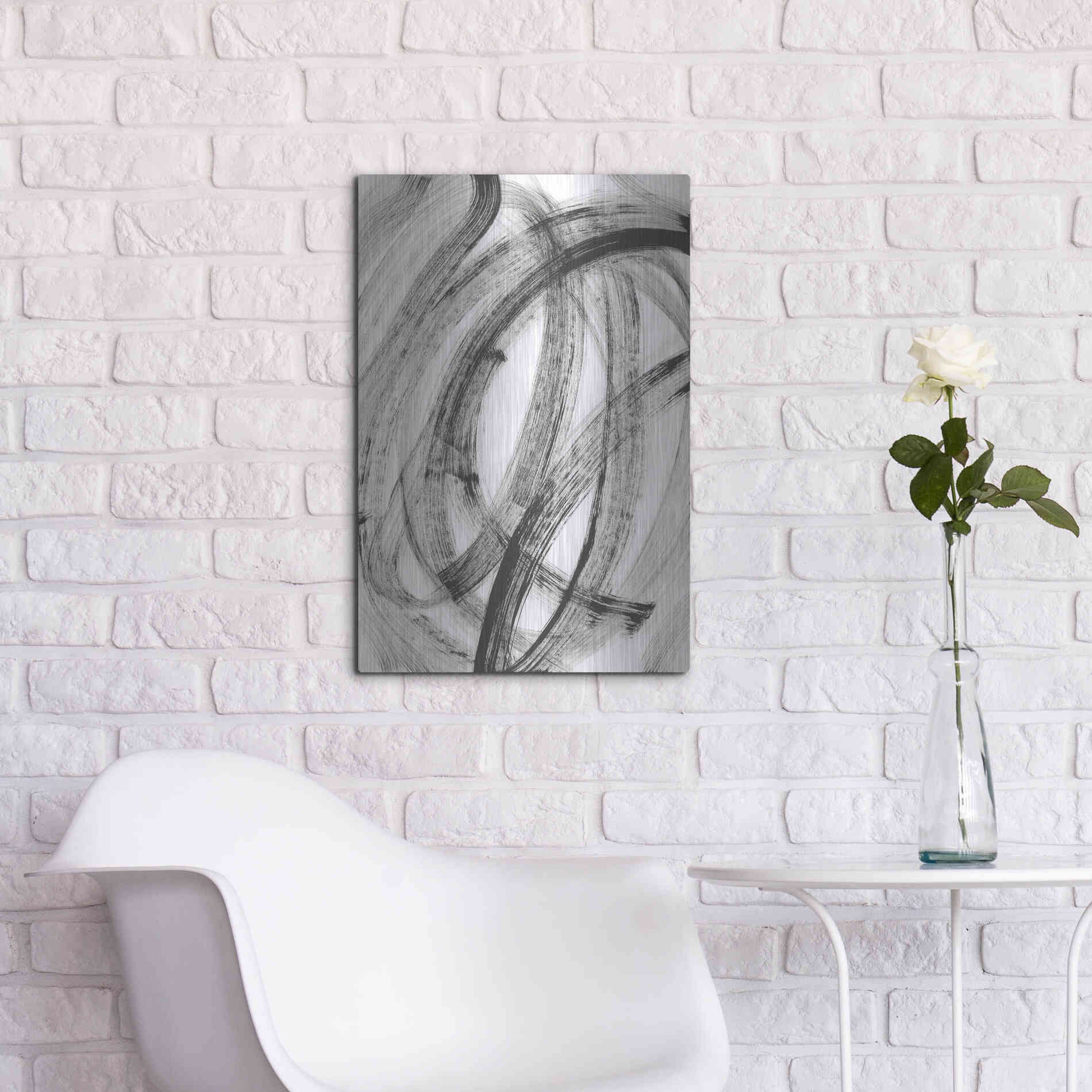 Luxe Metal Art 'Going in Circles' Metal Wall Art,16x24