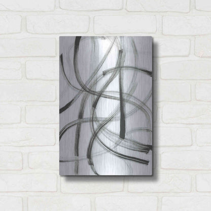 Luxe Metal Art 'Wrong Turn' Metal Wall Art,12x16