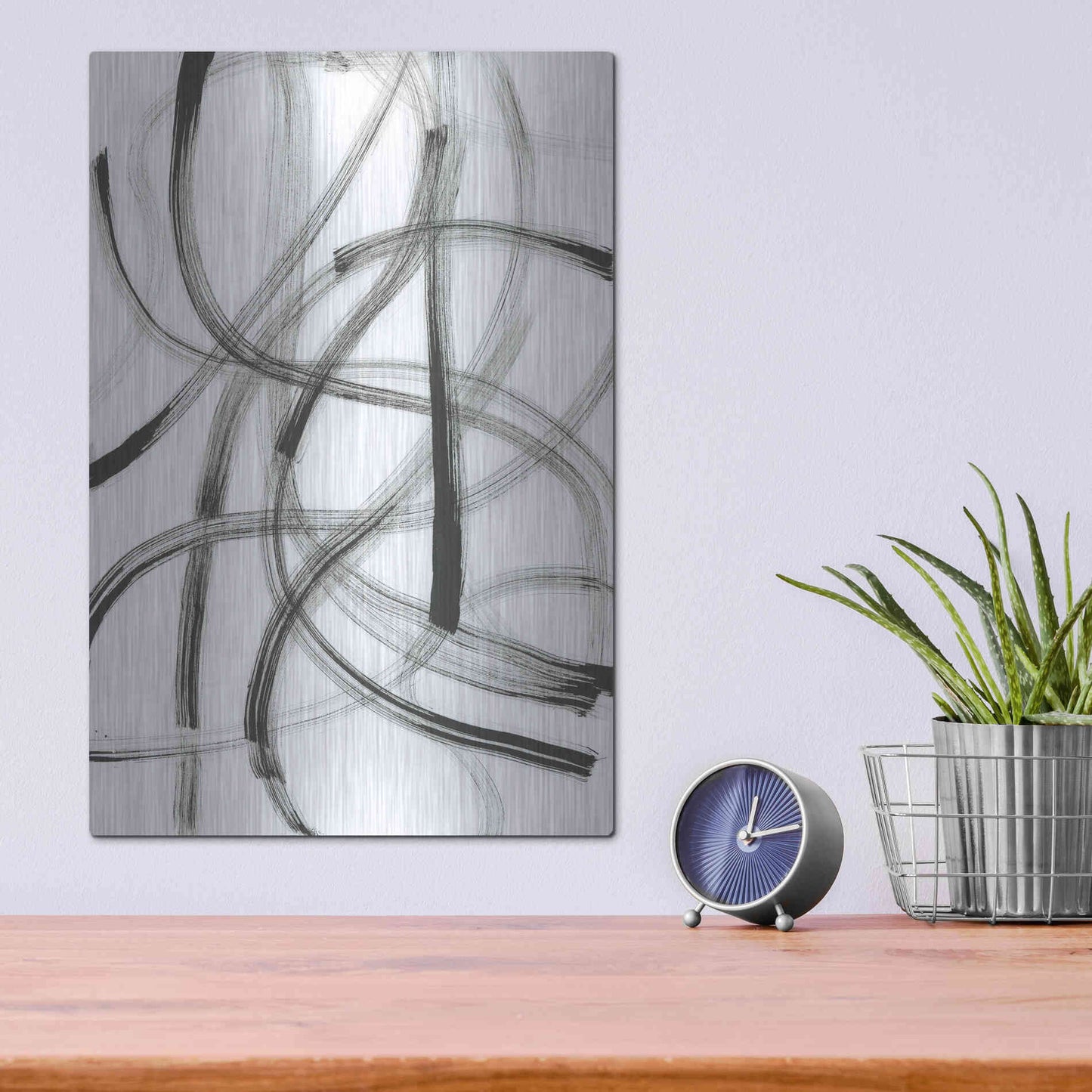 Luxe Metal Art 'Wrong Turn' Metal Wall Art,12x16