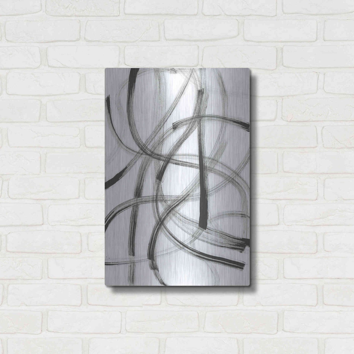 Luxe Metal Art 'Wrong Turn' Metal Wall Art,16x24