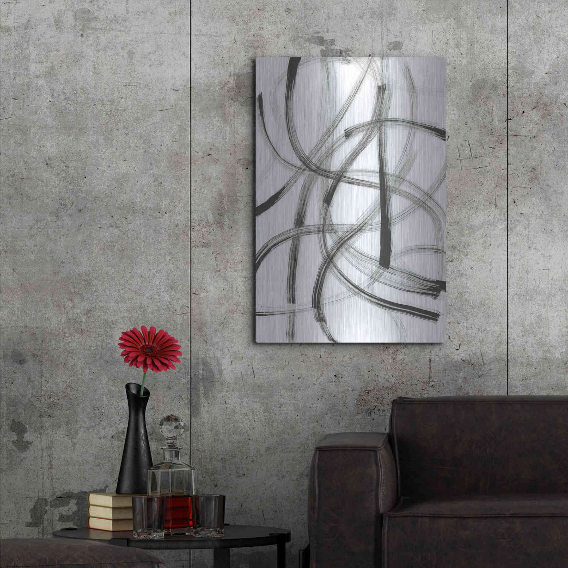 Luxe Metal Art 'Wrong Turn' Metal Wall Art,24x36