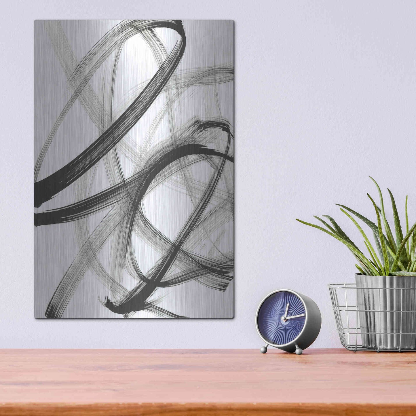 Luxe Metal Art 'Tornado' Metal Wall Art,12x16