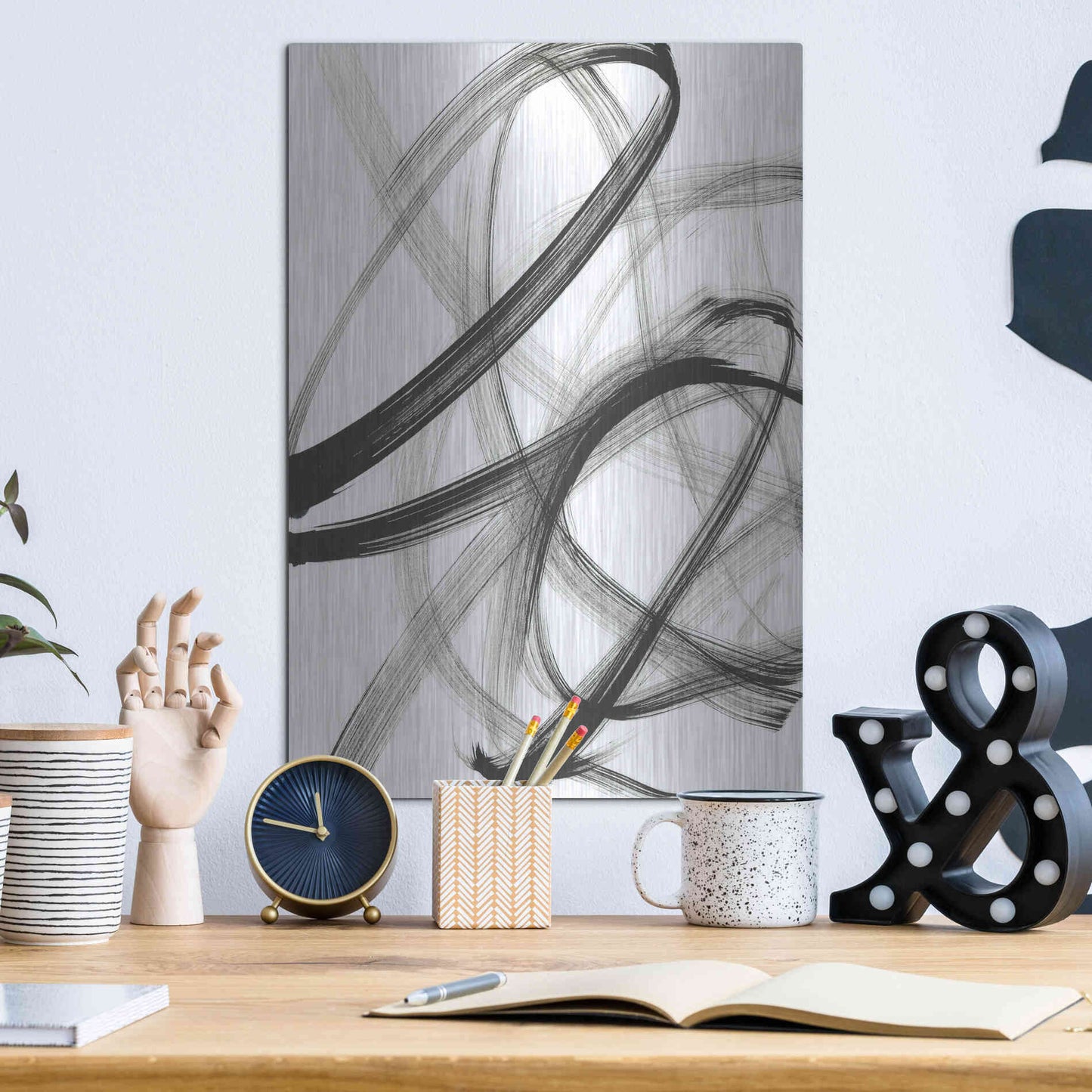 Luxe Metal Art 'Tornado' Metal Wall Art,12x16