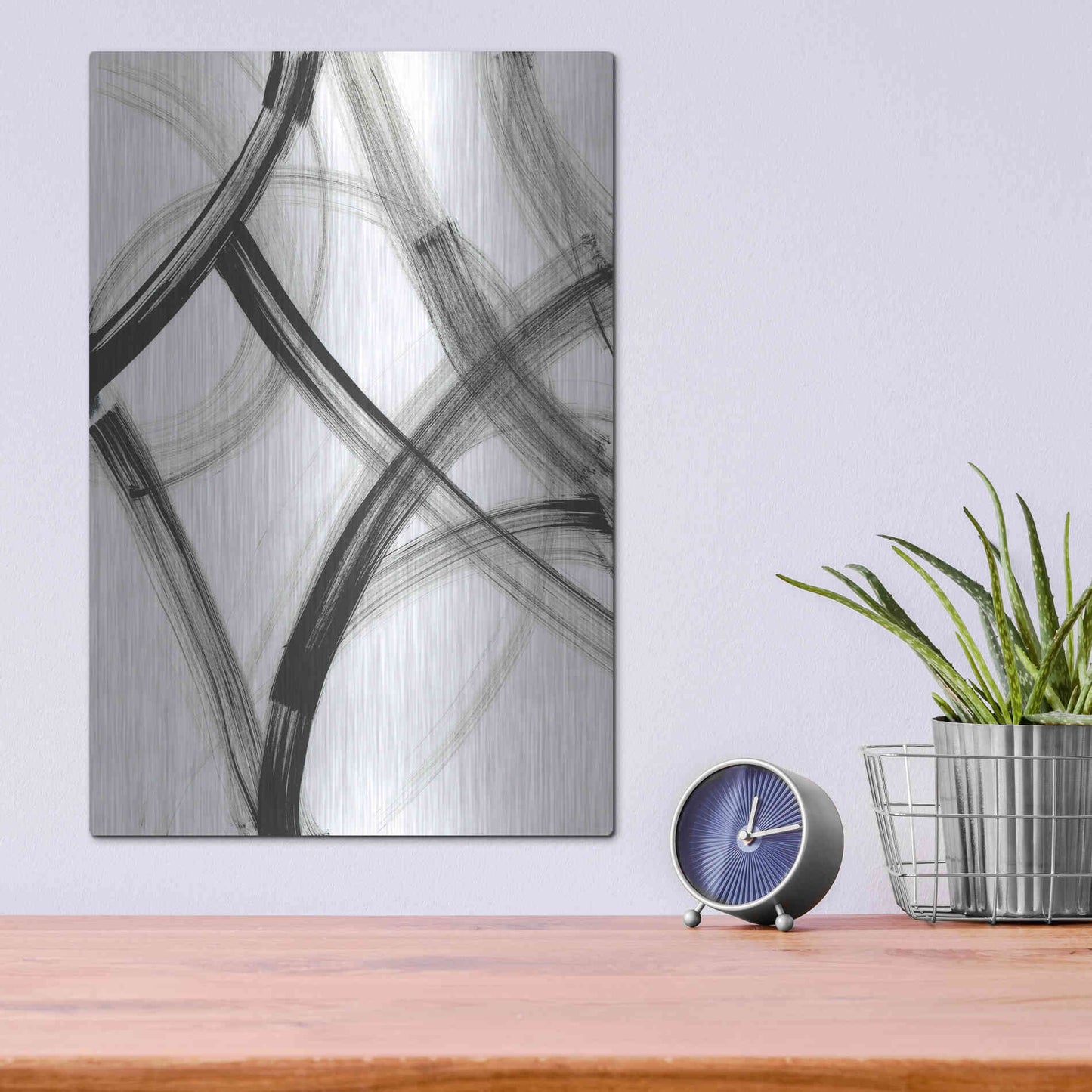 Luxe Metal Art 'Wye' Metal Wall Art,12x16