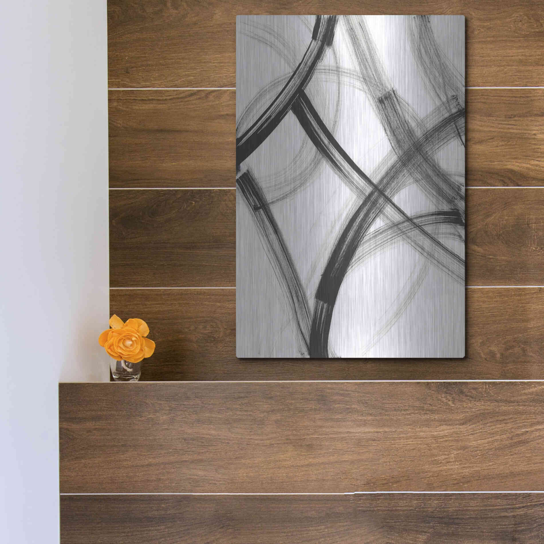 Luxe Metal Art 'Wye' Metal Wall Art,12x16