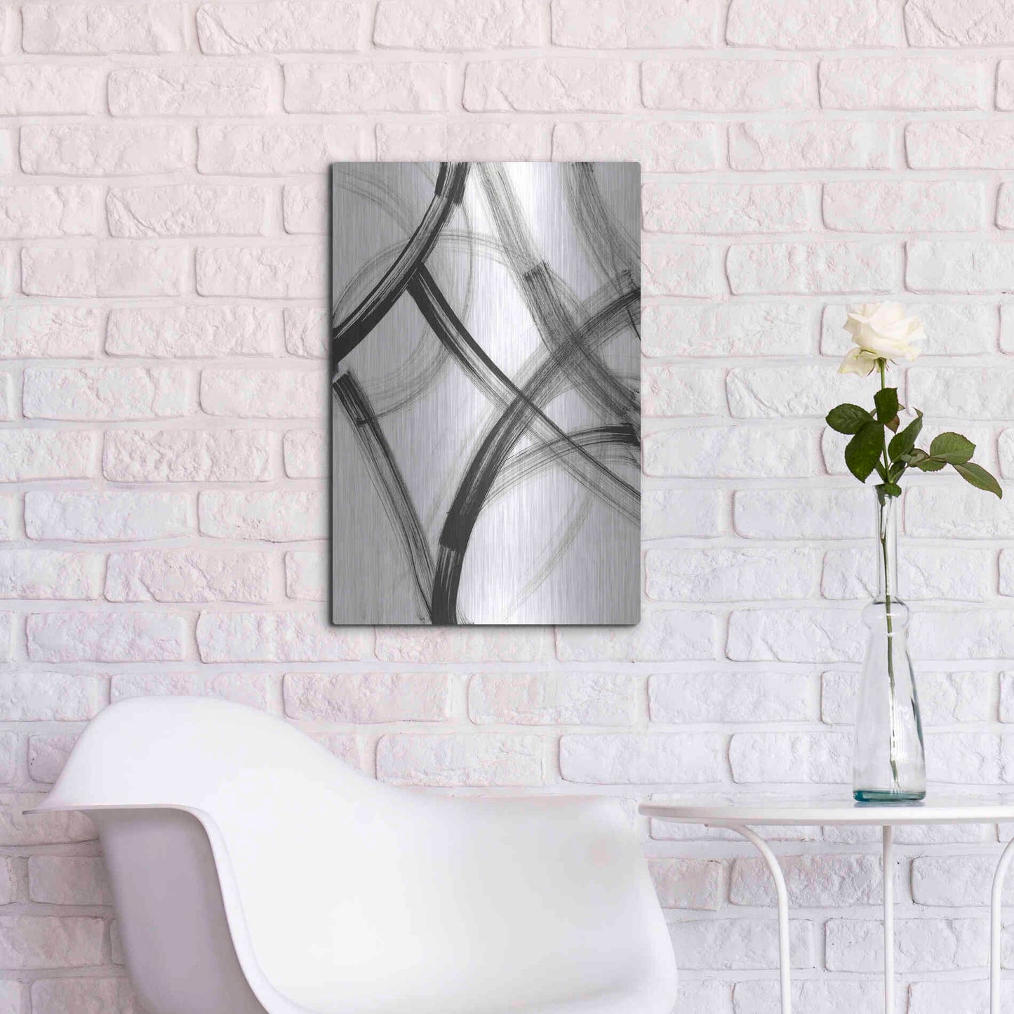 Luxe Metal Art 'Wye' Metal Wall Art,16x24