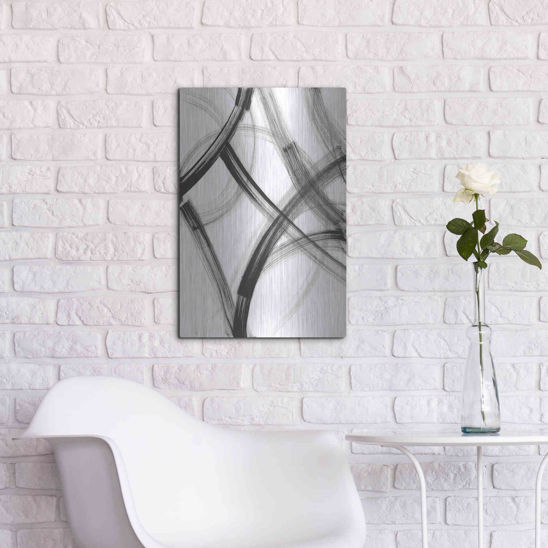 Luxe Metal Art 'Wye' Metal Wall Art,16x24