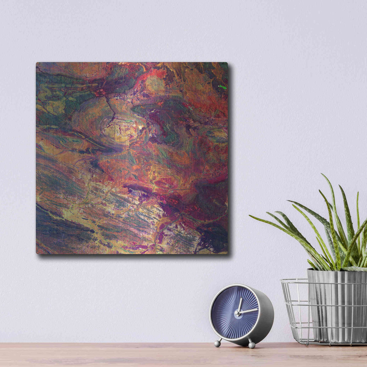 Luxe Metal Art 'Earth As Art: Australian Iron' Metal Wall Art,12x12