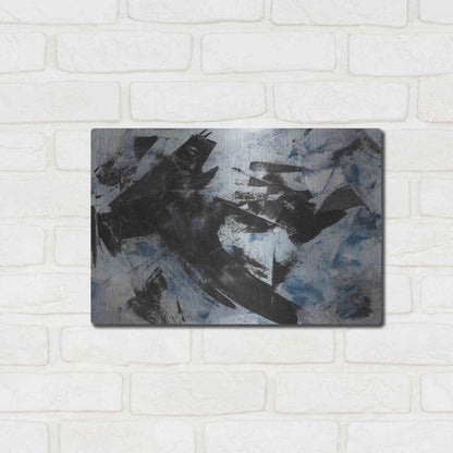 Luxe Metal Art 'Raven' Metal Wall Art,16x12