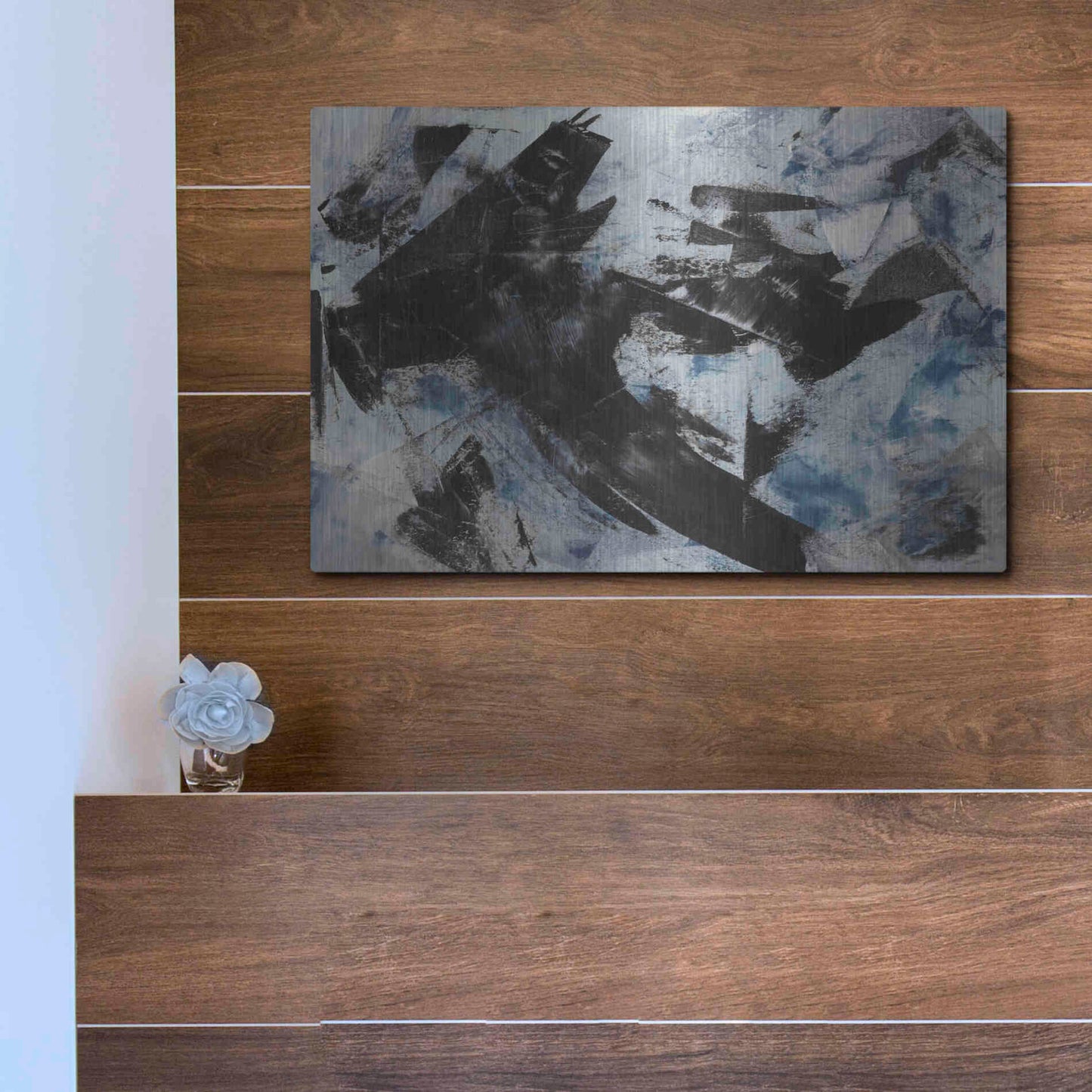 Luxe Metal Art 'Raven' Metal Wall Art,16x12