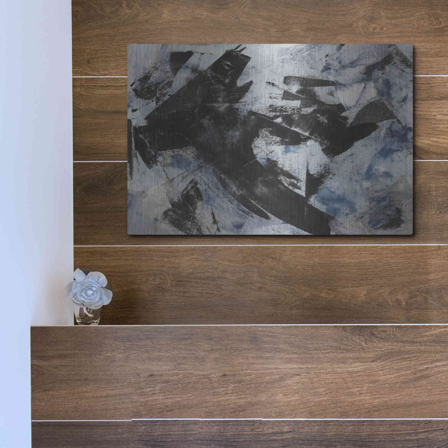 Luxe Metal Art 'Raven' Metal Wall Art,16x12