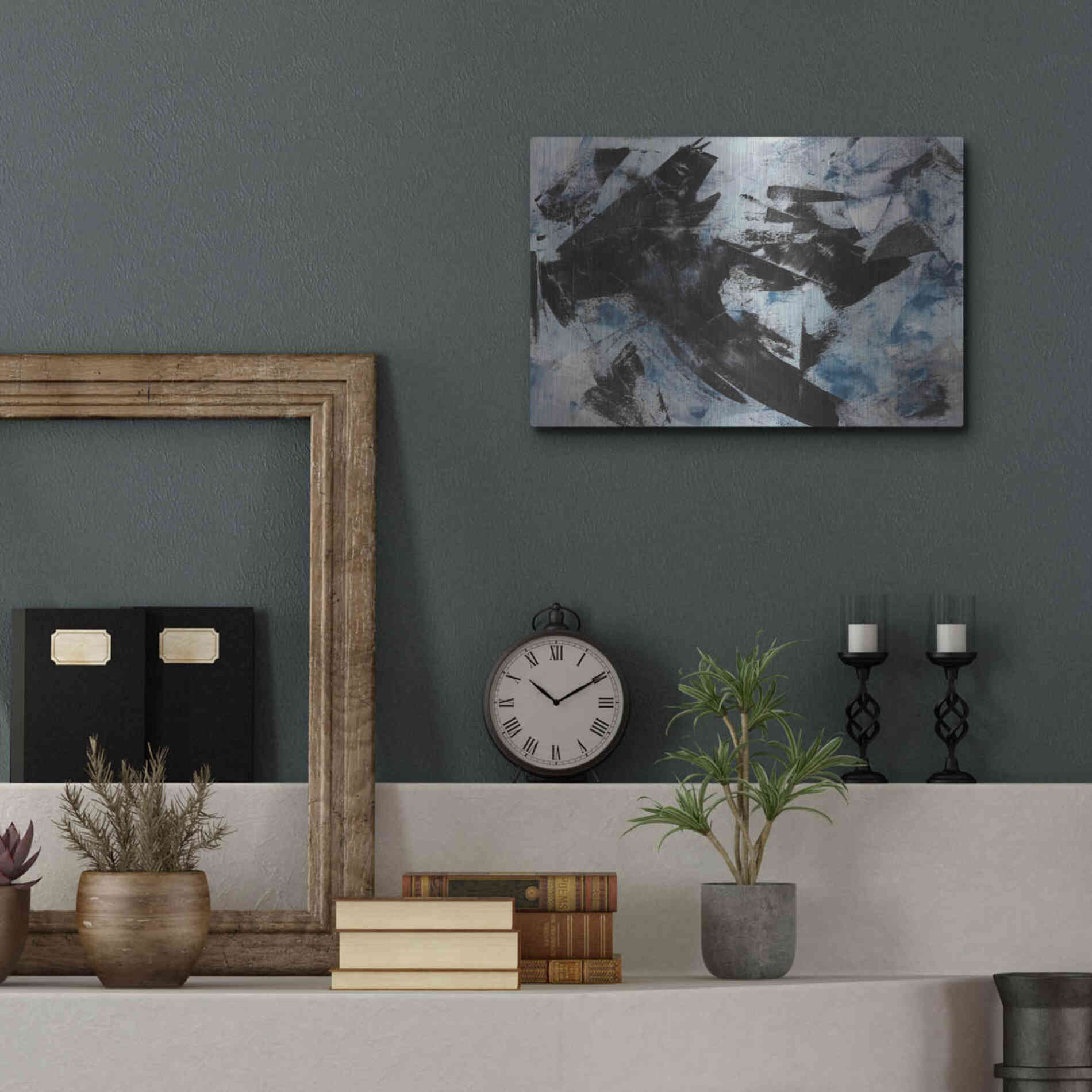 Luxe Metal Art 'Raven' Metal Wall Art,16x12