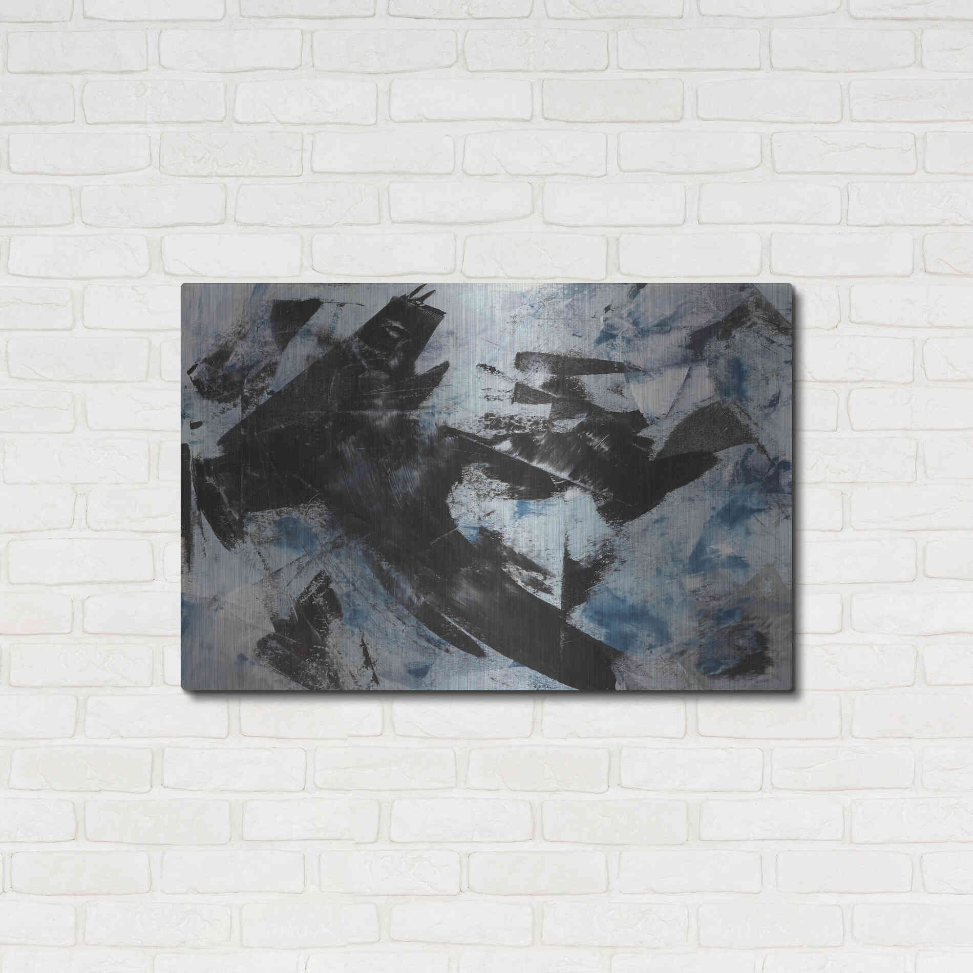 Luxe Metal Art 'Raven' Metal Wall Art,36x24