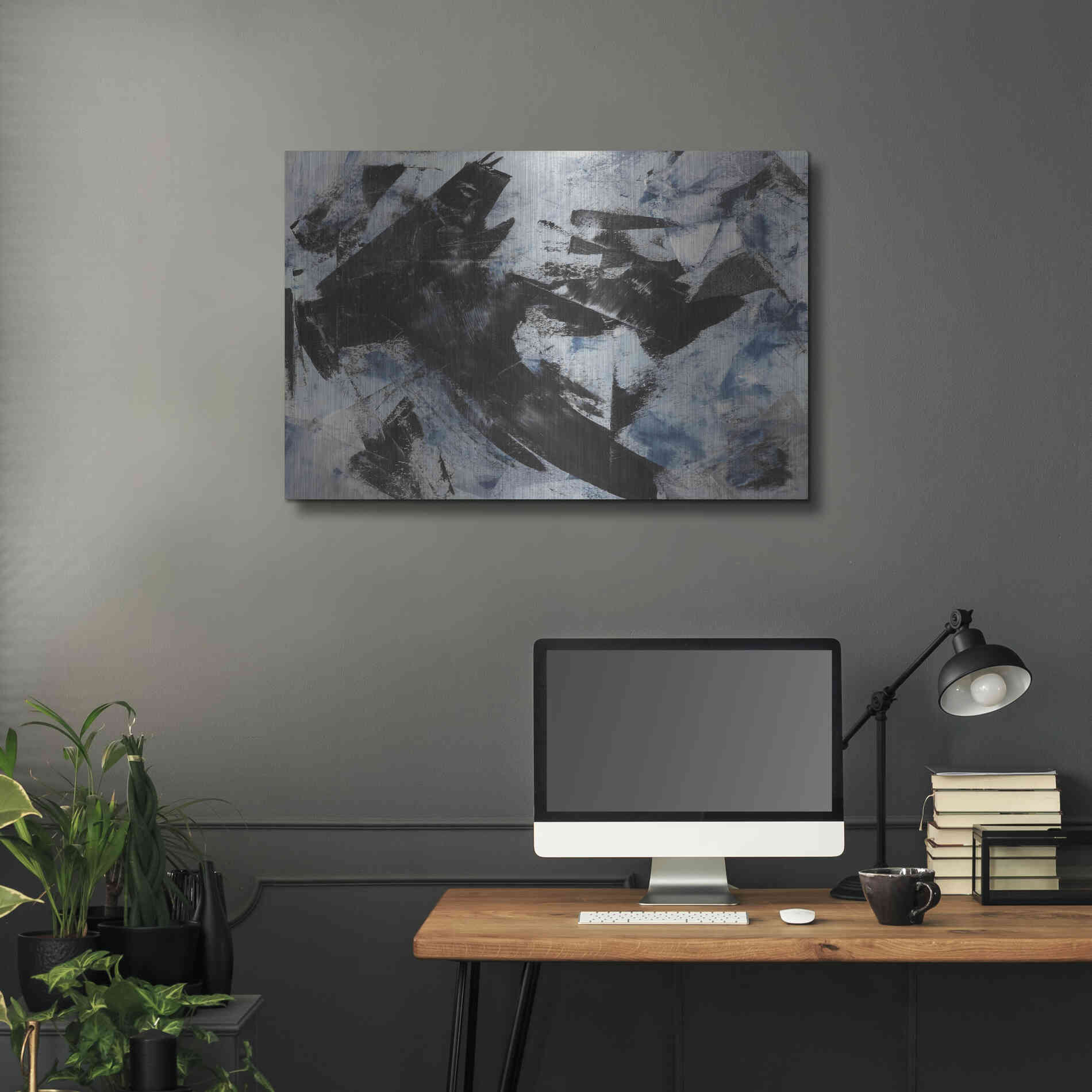 Luxe Metal Art 'Raven' Metal Wall Art,36x24