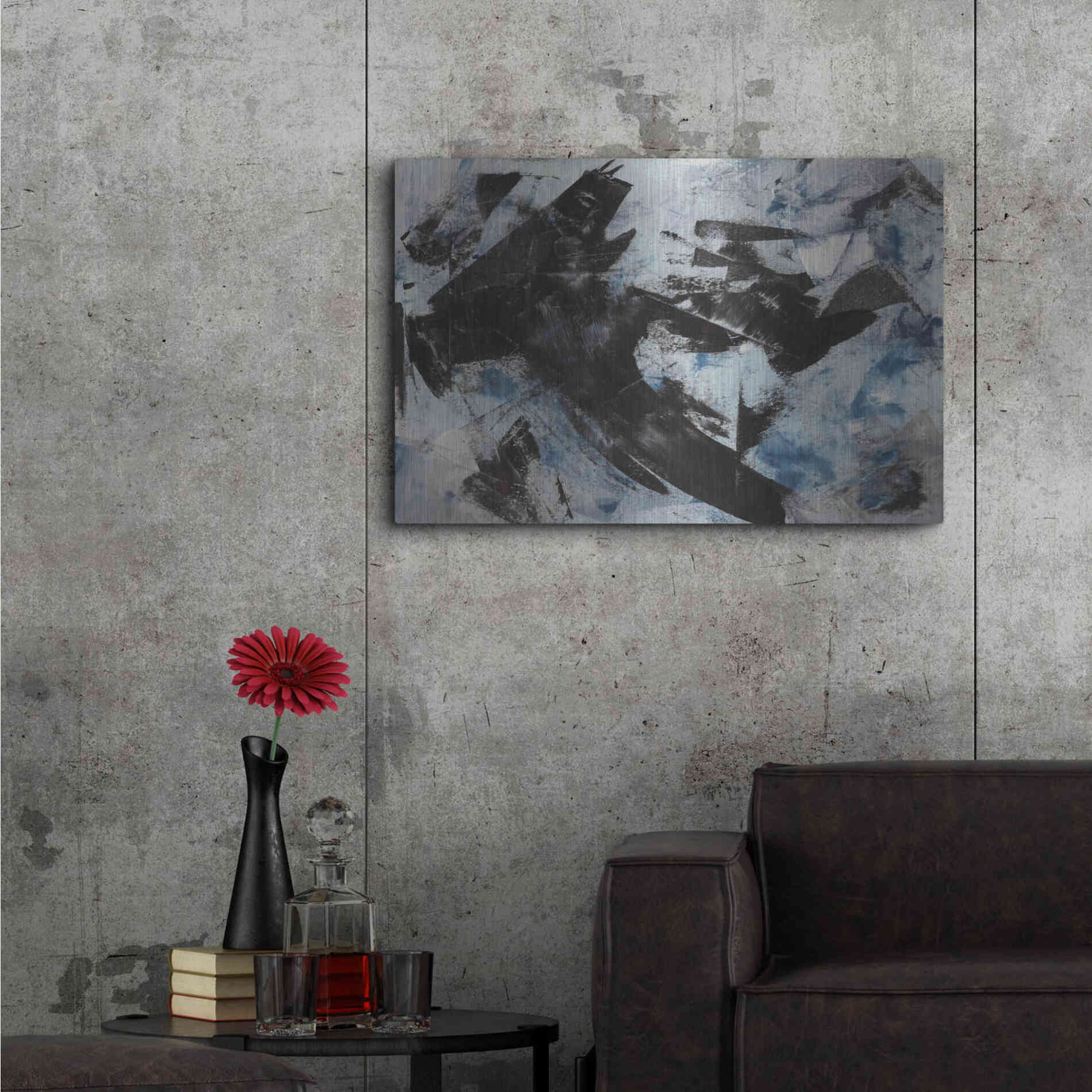 Luxe Metal Art 'Raven' Metal Wall Art,36x24