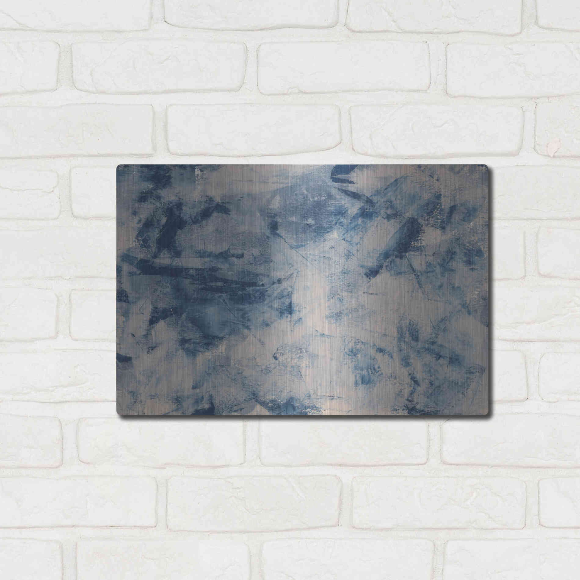 Luxe Metal Art 'Arctic Freeze' Metal Wall Art,16x12