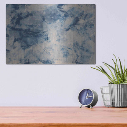 Luxe Metal Art 'Arctic Freeze' Metal Wall Art,16x12