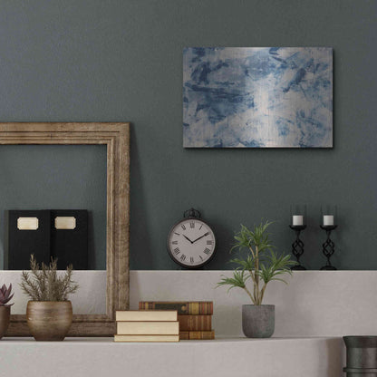 Luxe Metal Art 'Arctic Freeze' Metal Wall Art,16x12