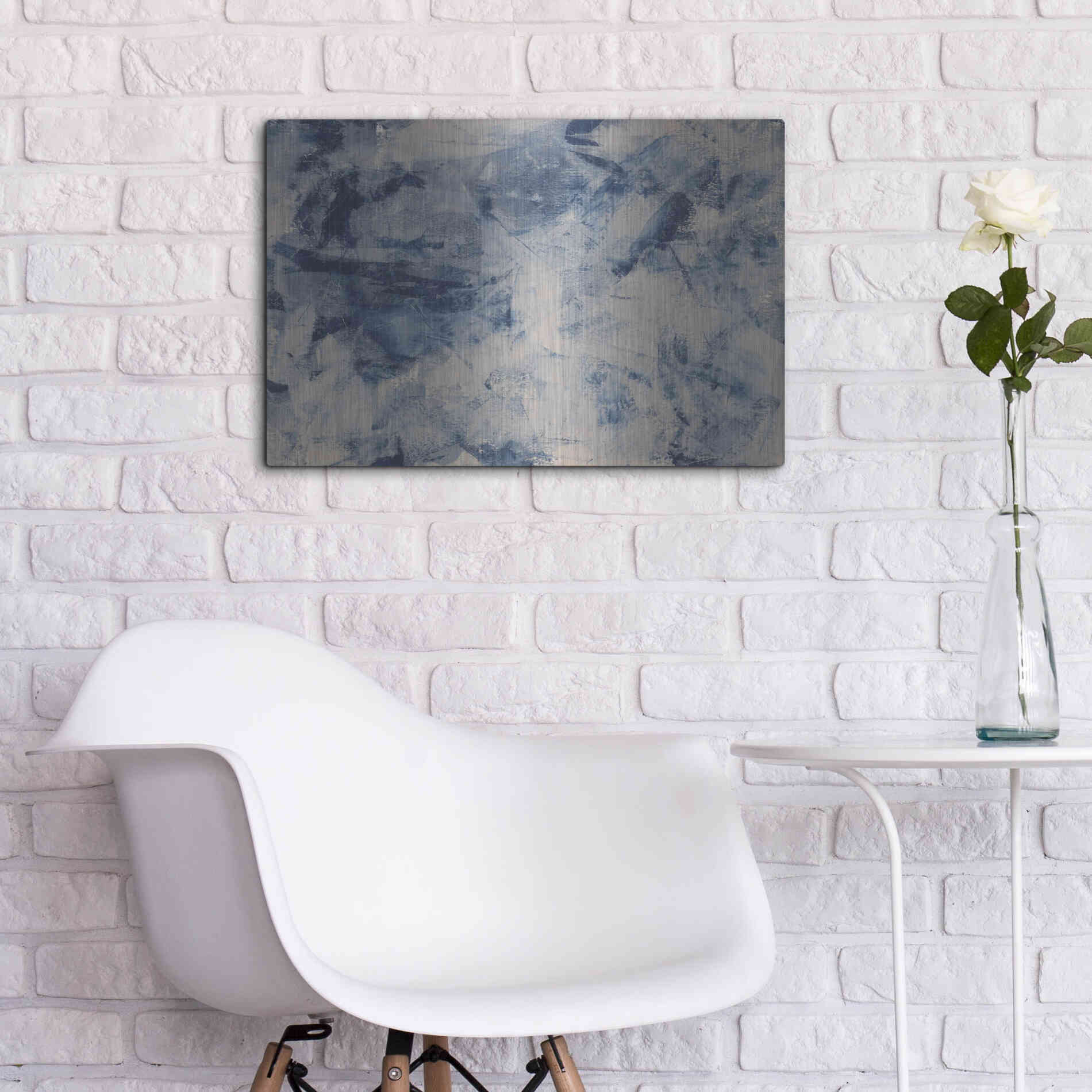 Luxe Metal Art 'Arctic Freeze' Metal Wall Art,24x16