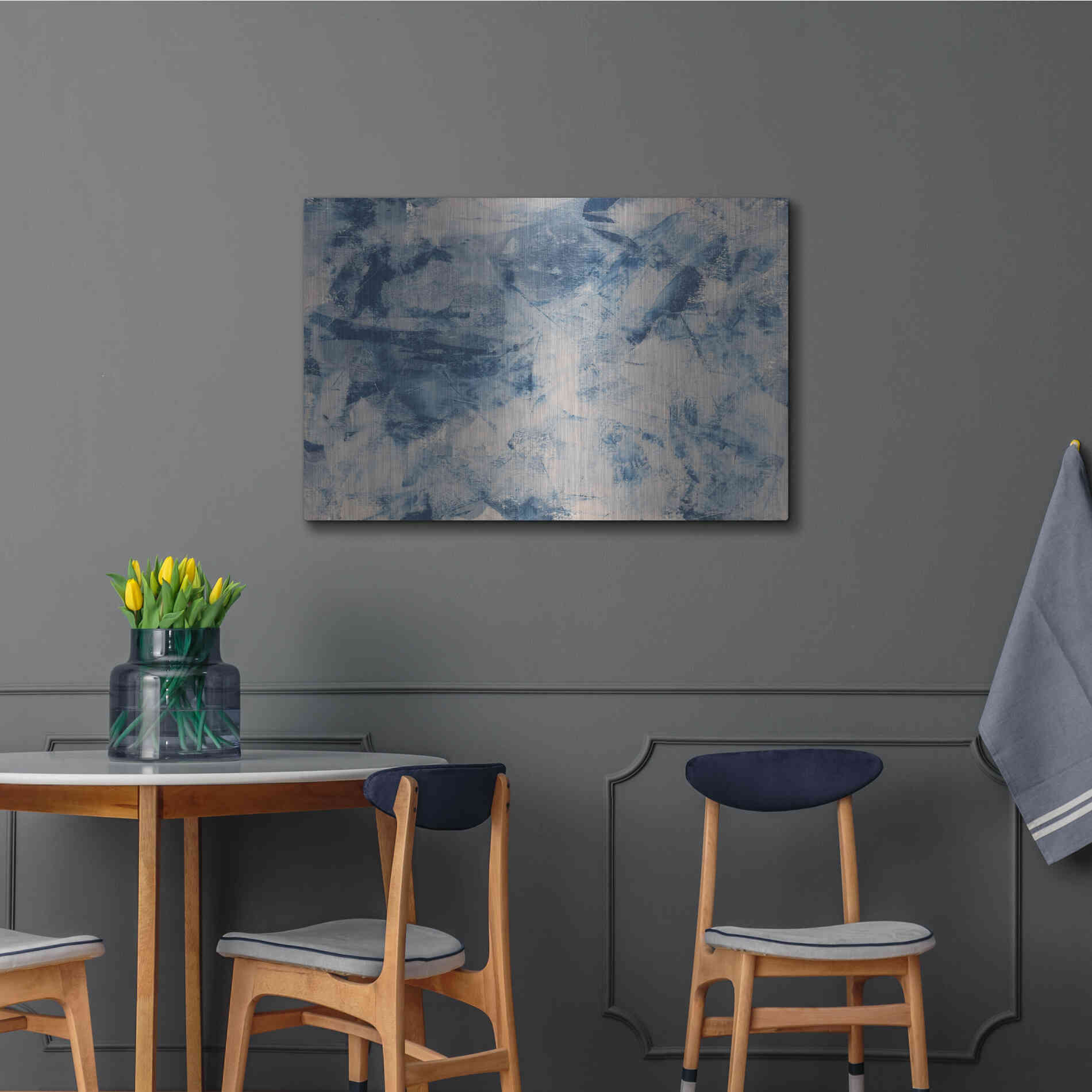 Luxe Metal Art 'Arctic Freeze' Metal Wall Art,36x24