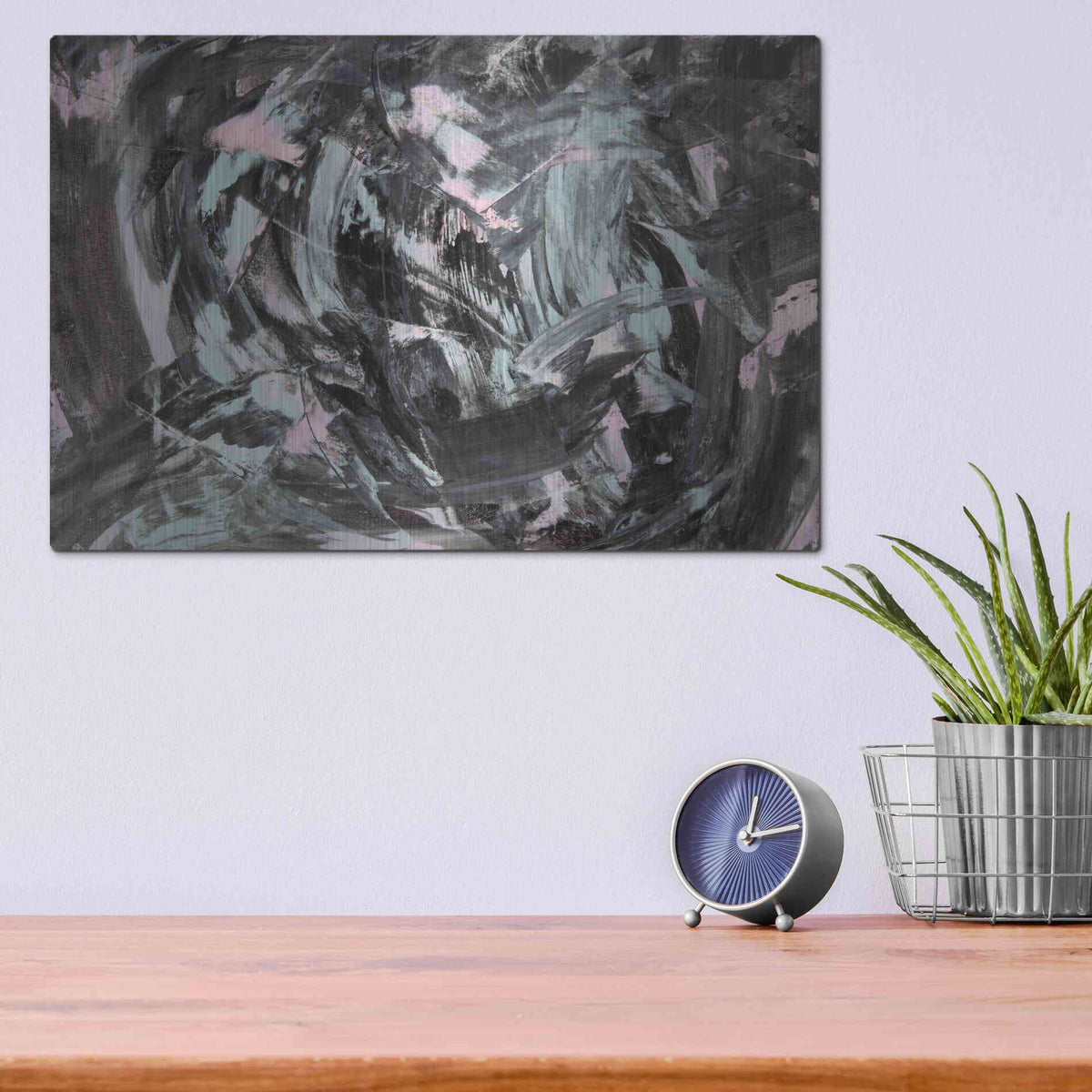 Luxe Metal Art 'The Attack' Metal Wall Art,16x12