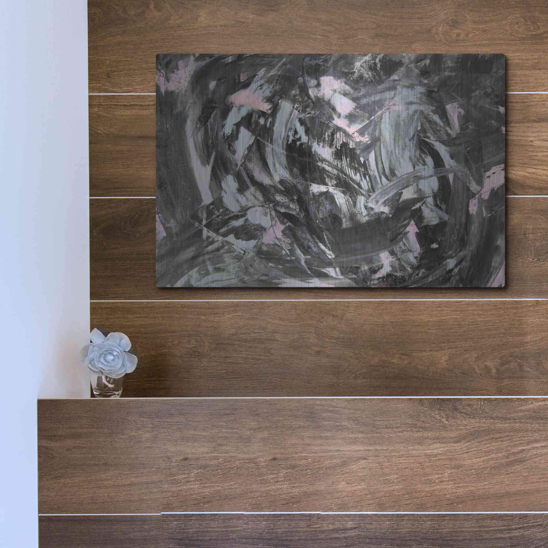 Luxe Metal Art 'The Attack' Metal Wall Art,16x12