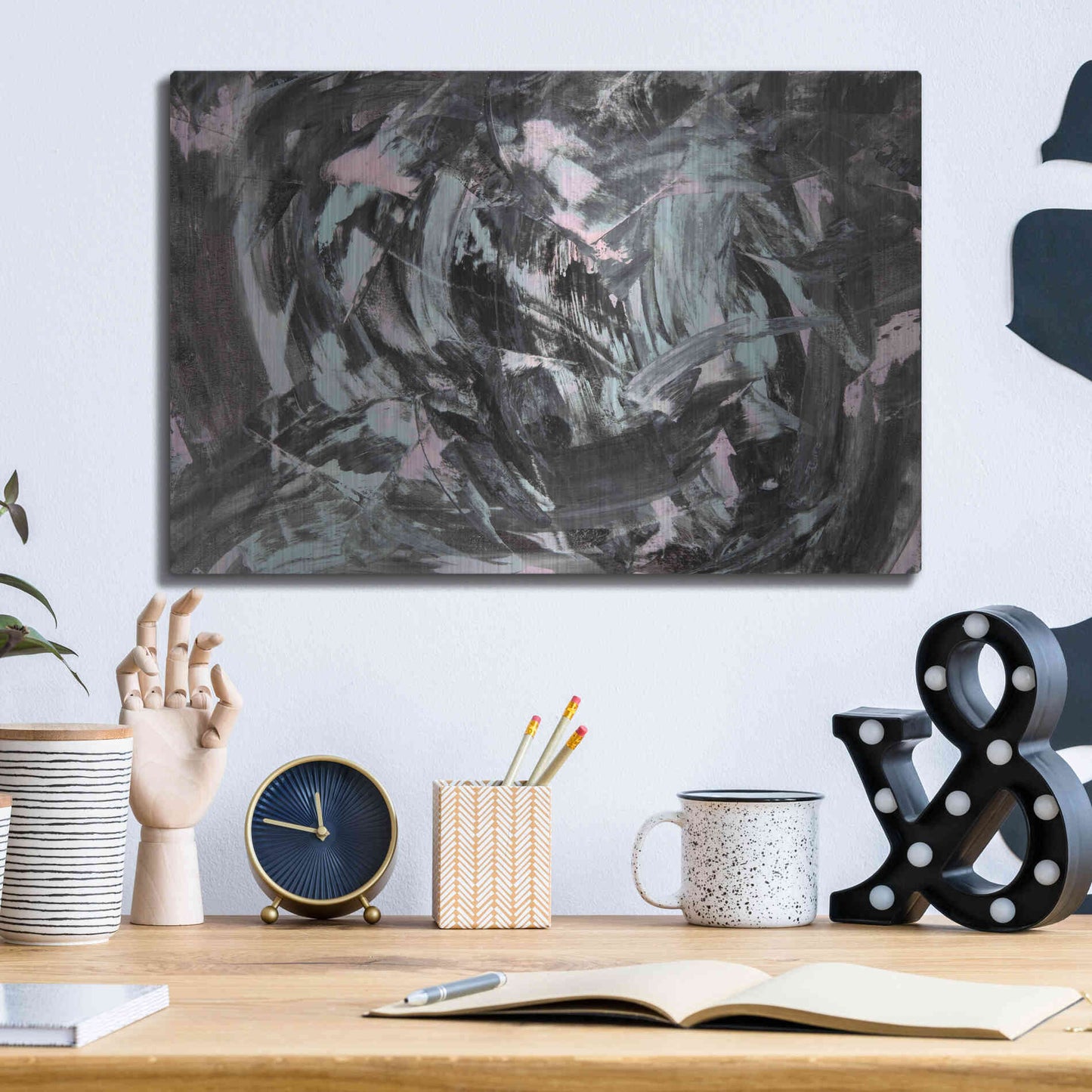 Luxe Metal Art 'The Attack' Metal Wall Art,16x12