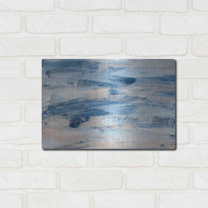 Luxe Metal Art 'High Tide' Metal Wall Art,16x12