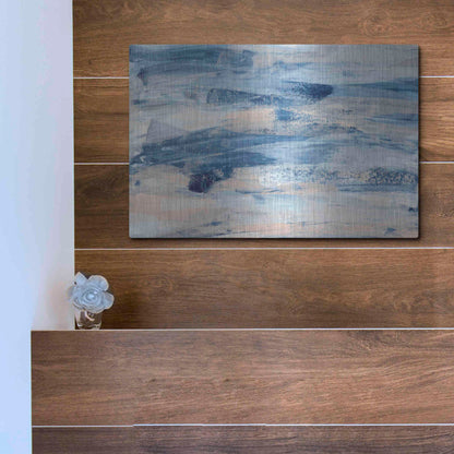 Luxe Metal Art 'High Tide' Metal Wall Art,16x12