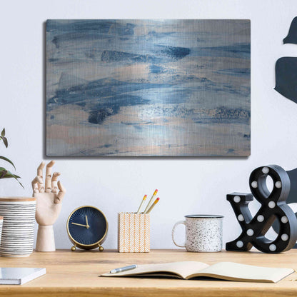 Luxe Metal Art 'High Tide' Metal Wall Art,16x12