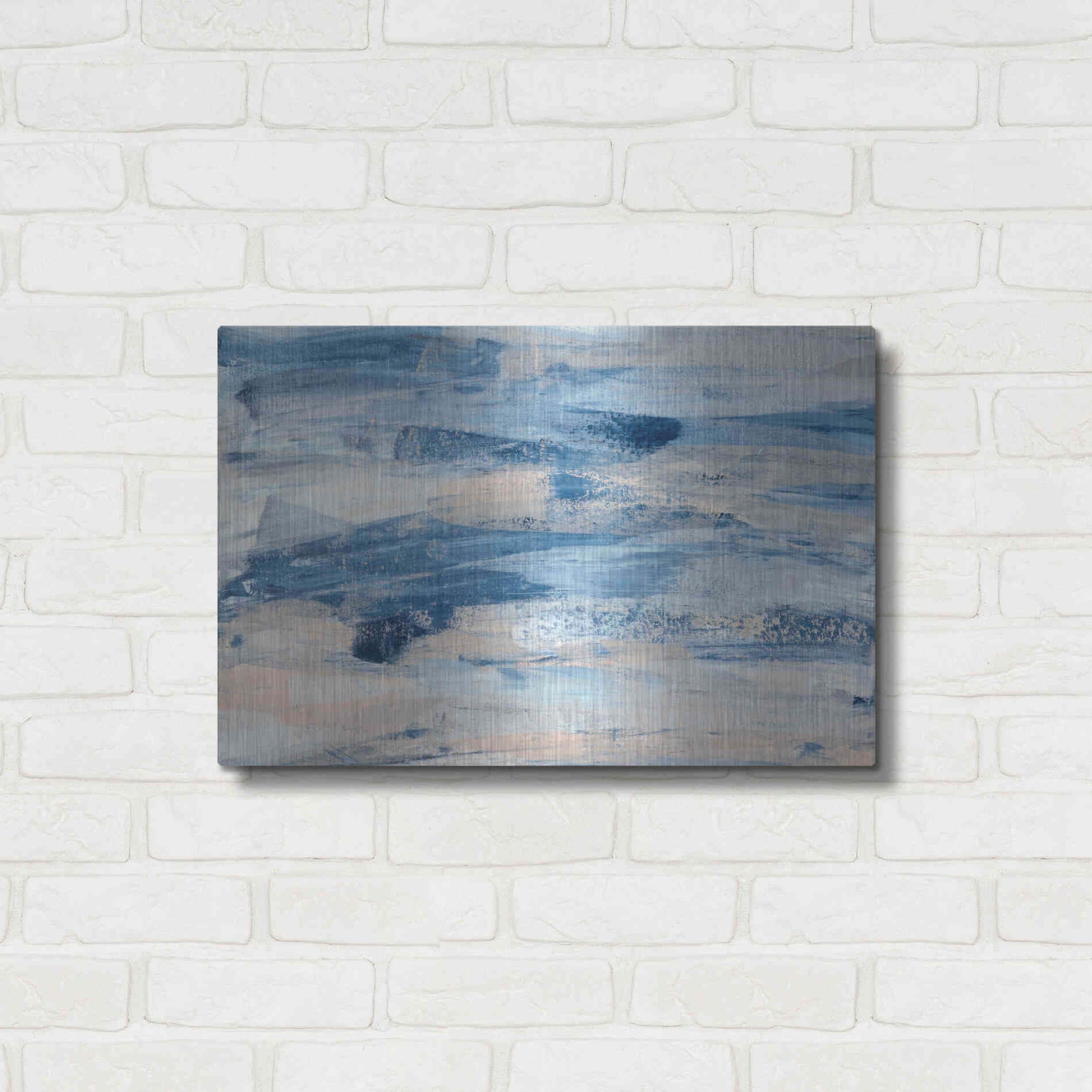 Luxe Metal Art 'High Tide' Metal Wall Art,24x16