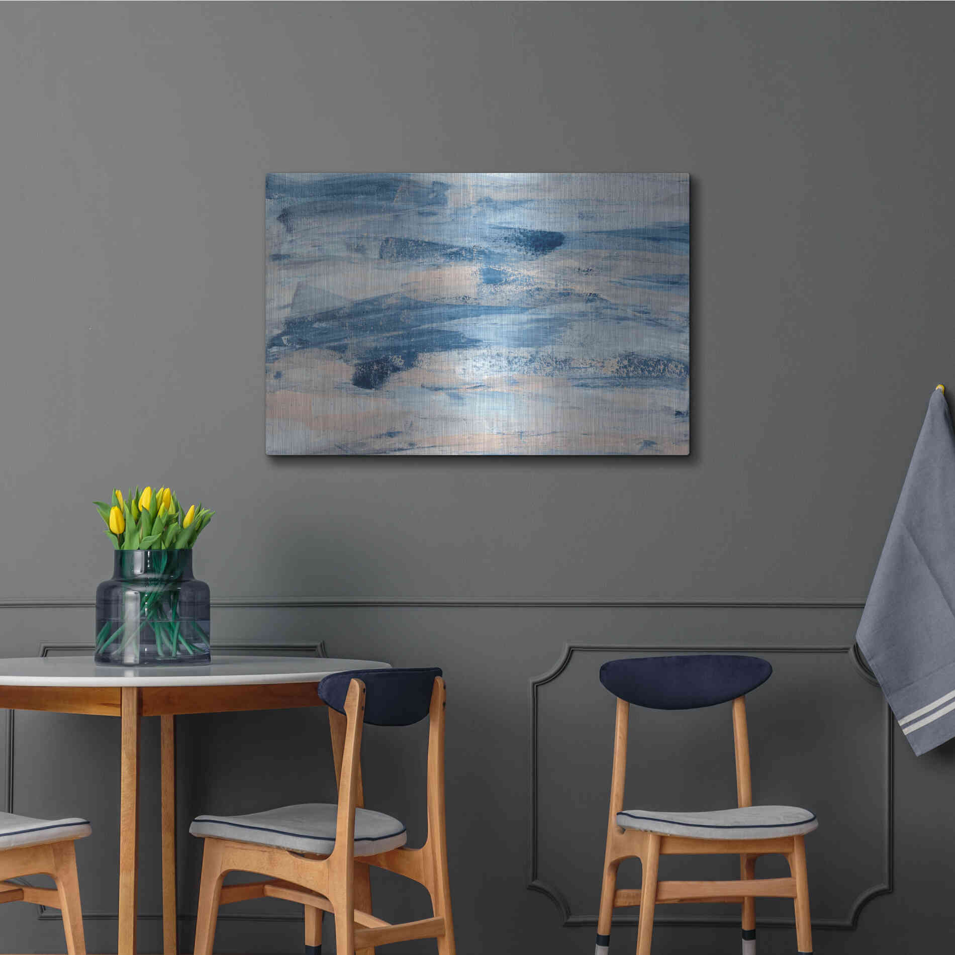 Luxe Metal Art 'High Tide' Metal Wall Art,36x24