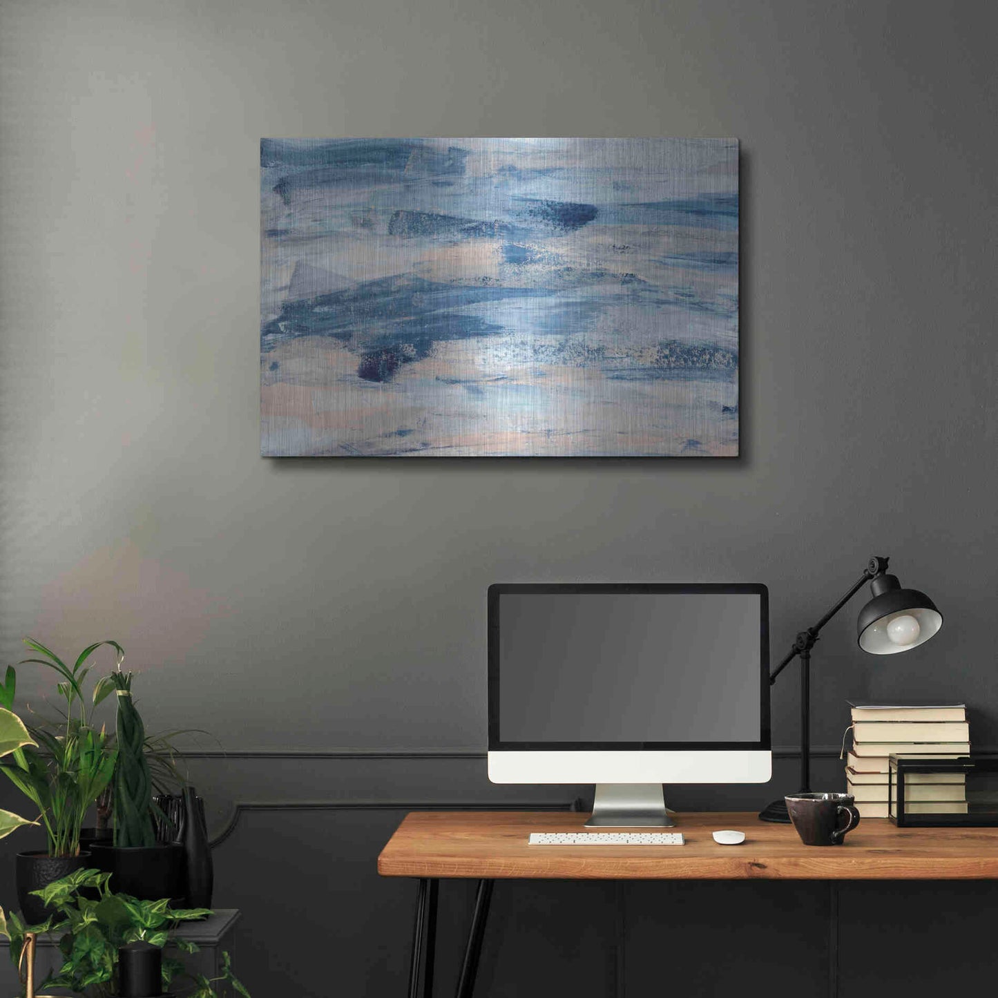Luxe Metal Art 'High Tide' Metal Wall Art,36x24