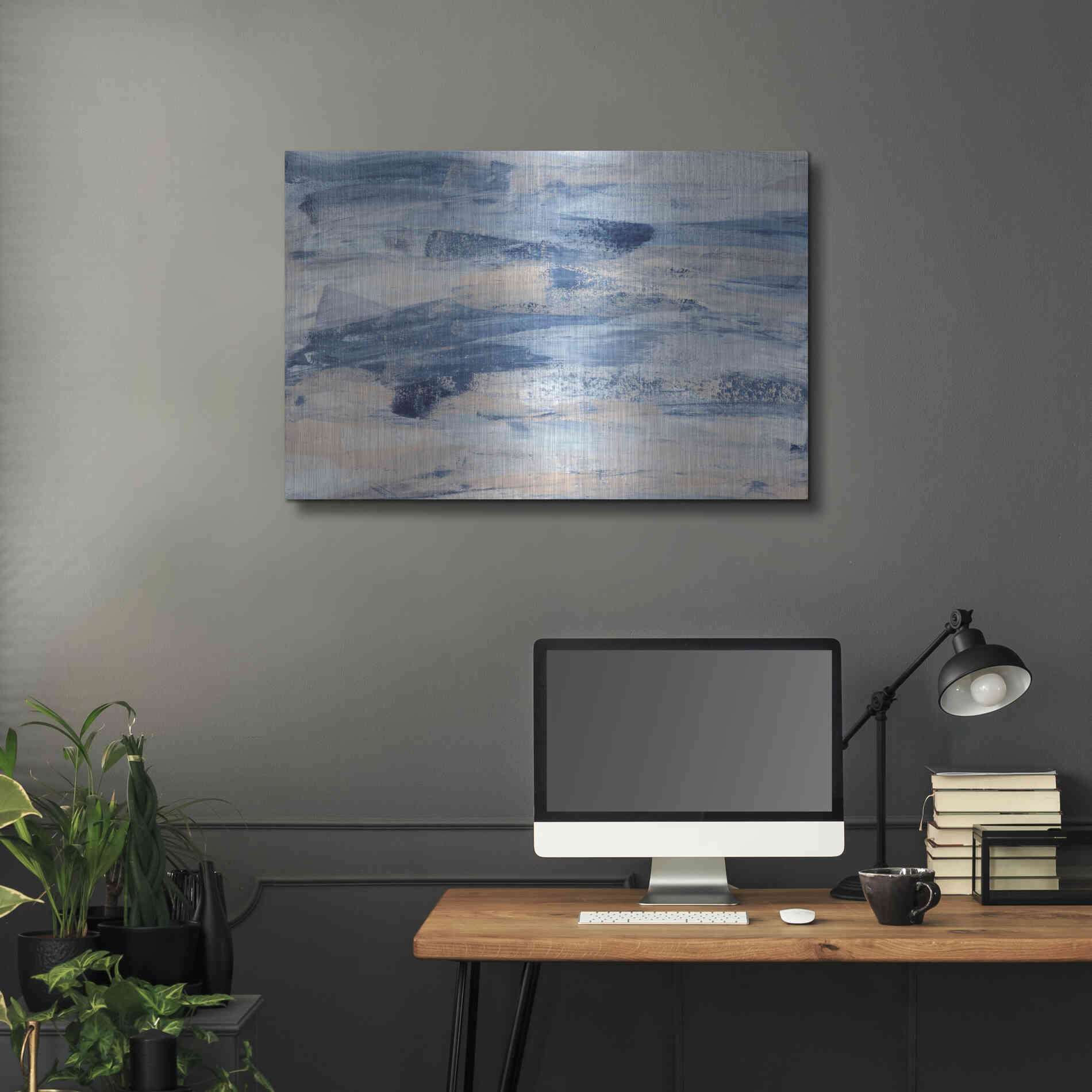 Luxe Metal Art 'High Tide' Metal Wall Art,36x24