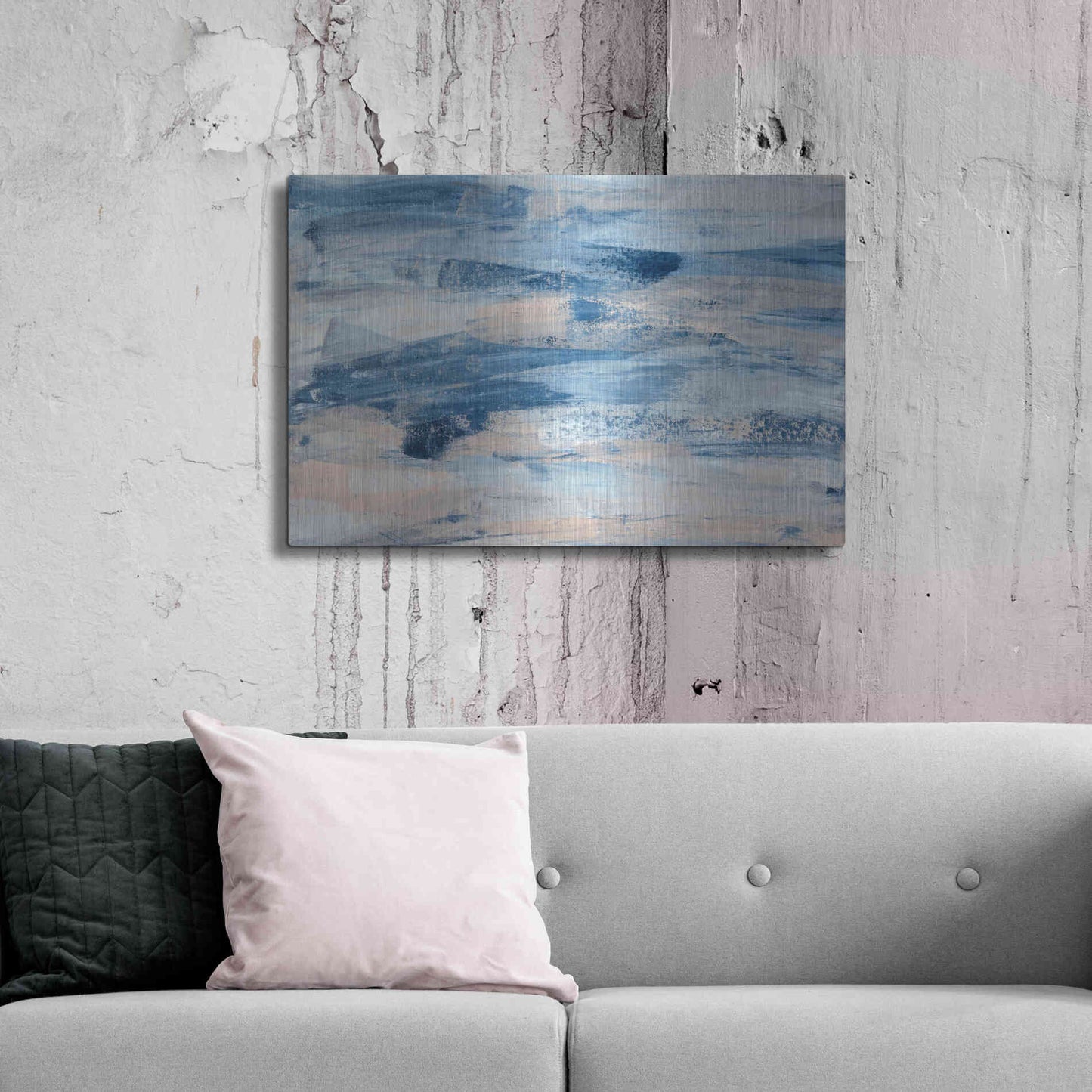 Luxe Metal Art 'High Tide' Metal Wall Art,36x24