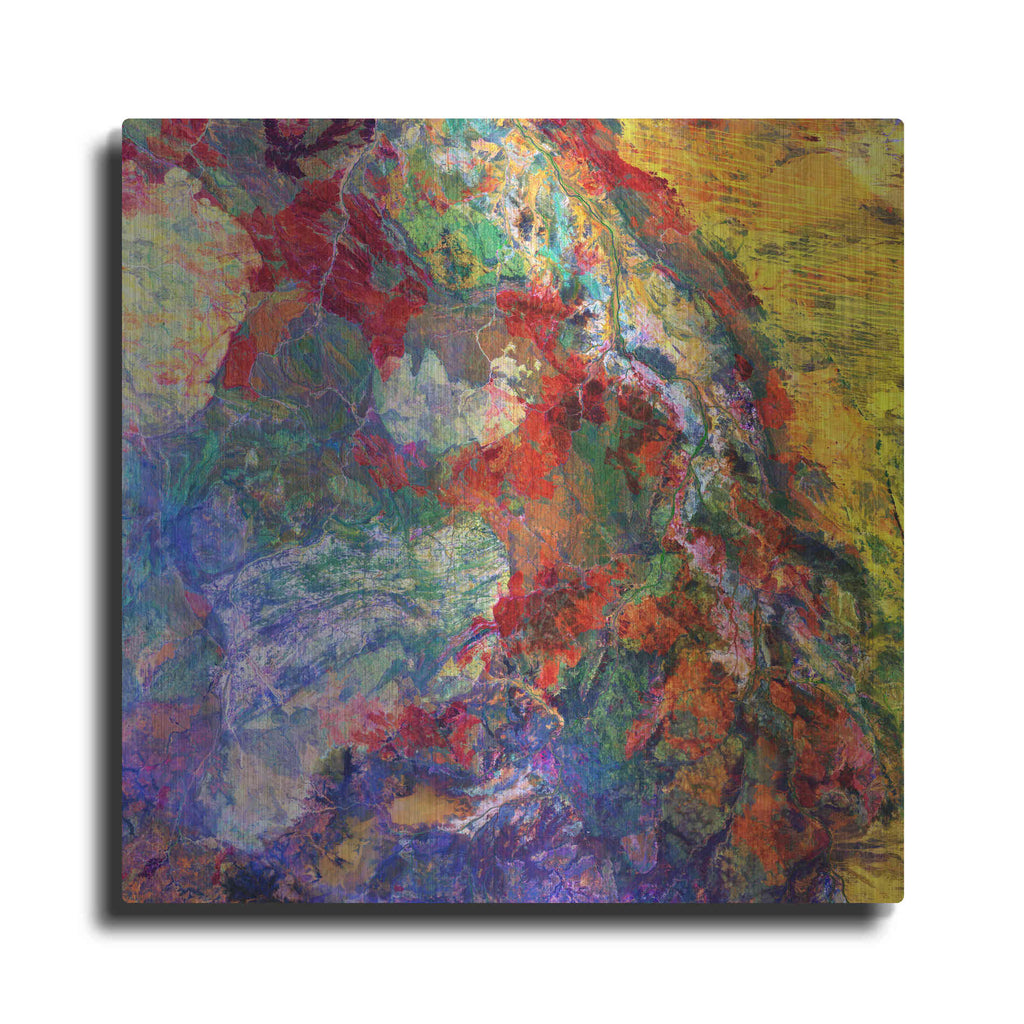 Luxe Metal Art 'Earth As Art: Melted Colors' Metal Wall Art